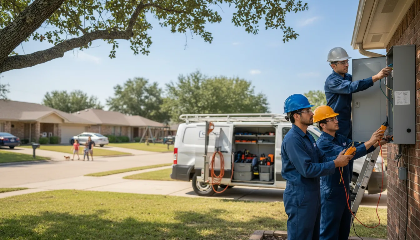 Certified electrician providing emergency electrical services in Stonewall, LA